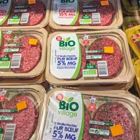 rayon viande bovine bio grande distribution Leclerc