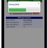 Exemple de données vues à partir de l’application. © Idele