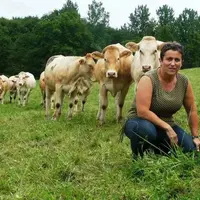 Maryvonne Lagaronne, éleveuse de blondes d'Aquitaine et vice-présidente de la chambre d’agriculture des Pyrénées-Atlantiques.