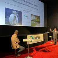 Vincent Chatellier, chercheur à l'Inrae, lors du symposium viande bovine organisé par MSD Santé Animale.