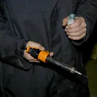 Serringue pour vacciner une vache contre la FCO