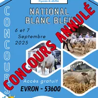 affiche concours national Blanc Bleu 2025 annulé