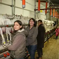 Karine Martin, Cécile Caille et Cosette Martin.