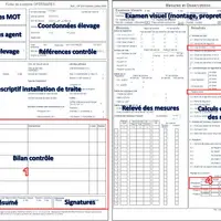 Trois points sont à surveiller : le bilan (1), le vide de traite (2), la réserve réelle (3) et les réglages de pulsation (4). © Opti'traite