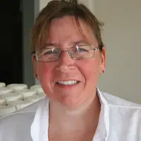 Sylvie Morge, Technicienne fromagère PEP Caprin ,  Le Pradel (Ardèche) © D. Hardy