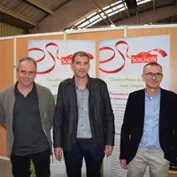 Pierre-Jo Aufranc, Mickaël Lamy et Gilles Sanzey ont présenté les besoins d’Eurial en lait de chèvre pour les cinq ans à venir. © D. Hardy