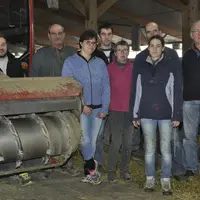Associés, salariés de la Cuma désilage et de l’exploitation, technicien et président de la coopérative des chevriers du Rouergue... Le collectif est l