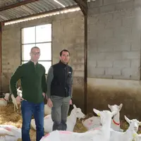 LAURENT BALMELLE, éleveur caprin en Ardèche et fromager fermier. © B. Morel