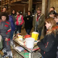 Le CFPPA Olivier de Serre profite de la proximité de la ferme expérimentale caprine du Pradel pour réaliser des cours pratiques en élevage. © B. Morel
