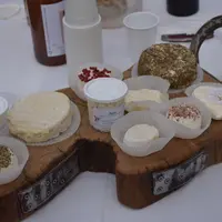 Les yaourts et les fromages lactiques frais, nature ou aromatisés de différentes tailles composent la gamme.