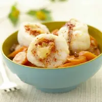 Lotte pochée au Piment d'Espelette, farcie de Pouligny-Saint-Pierre