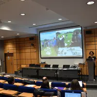 Amphithéâtre maison du Lait, présentation projet Cap'Climat Territoire