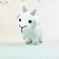 Doudou chèvre en crochet