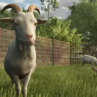 Copie d'écran du jeu Farming Simulator avec des chèvres