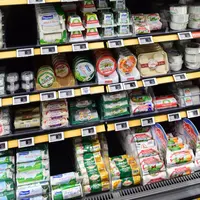 Rayon fromage de chèvre dans un Intermarché en janvier 2020