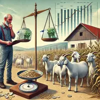 Illustration IA sur les chèvres et les revenus