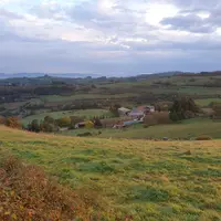 Paysage avec la ferme de Toutes Aures