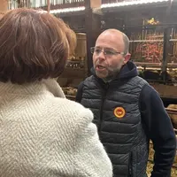 <em class="placeholder">Visite d’Annie Genevard, ministre de l’Agriculture et de la Souveraineté alimentaire, chez Sébastien Chaize, fromager fermier.