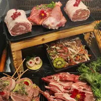 Jolie présentation de viande de chevreau
