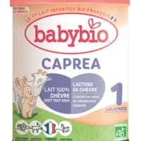 Lait infantile 100% lait de chèvre bio et français de la marque Babybio.