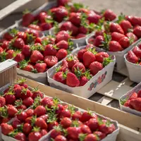 L'Allemagne est le troisième pays producteur de fraises en Europe. Près de 20 % des surfaces de fraises sont localisées en Basse-Saxe. © VSSE e.V./Chr