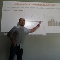Bertrand  Vandoorne, ingénieur-chercheur chez Junia, a exposé des solutions techniques pour rendre l'irrigation plus vertueuse.