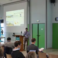 La limitation de la dérive est un aspect de la pulvérisation étudiée au cours du projet Capriv, présenté par Yoan Hudebine du CTIFL.