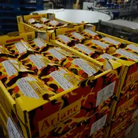 Sicoly commercialise 9 000 tonnes de fruits frais par an. Ici, des pommes Ariane Les Naturianes qui font partie de sa large gamme.