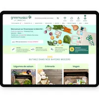 Le site www.greenweez.com/lemarche propose 6 000 références dont une offre renforcée en fruits et légumes franciliens.  © Greenweez
