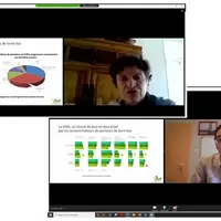 Claire Genova, productrice et membre de la Commission Bio au CNIPT, et Francisco Moya, négociant et membre du conseil d’administration du CNIPT, ont p