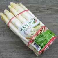 Botte d'asperges blanches alsaciennes.