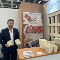 Stand Daurema avec Frédéric Salomon à Fruit Logistica 2024.