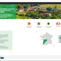 capture d'écran de la page d'accueil du site DataSIQO