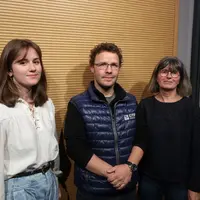 Camille Micheli de la Sefra, Julien Ruesch du CTIFL et Nathalie Courthieu de la Sica Centrex