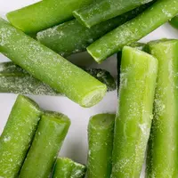 Des haricots verts surgelés coupés.