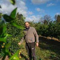 Cédric Sanchez, arboriculteur à l'Ile-Sur-Têt dans les Pyrénées-Orientales.