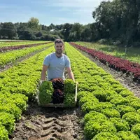 Adrien Gergaud, maraîcher au Potager de Tremer dans le Morbilhan.