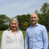 Isabelle Georges, directrice de Solarenn et Ronan Collet, président de Solarenn.