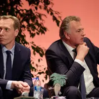Franck Sander, président de la CGB (à gauche) et Olivier de Bohan, président de Cristal Union. Les débats ont donné lieu à des échanges musclés sur le