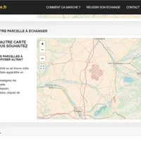 Echangeparcelle.fr met en relation des agriculteurs qui manifestent chacun leur souhait d’échanger une parcelle tandis que labonneparcelle.safer.fr s’
