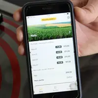 Une application permet à Mathieu Pilard de suivre les prix et d'enregistrer ses ventes au fur et à mesure. © V. Bargain