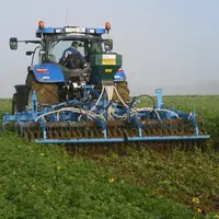 Un déchaumeur (Lemken ici) peut être utilisé pour la destruction d'un couvert, sous réserve de ne pas avoir des conditions trop humides.