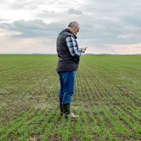 numérique agriculteur smartphone