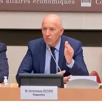 Stéphane Travert et Dominique Potier, députés corapporteurs de la mission d'évaluation de la loi de séparation de la vente et du conseil sur les produ