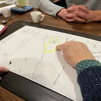 Extrait de plan cadastral avec des parcelles agricoles