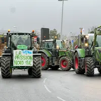 Mobilisation agricole dans le Gers avec un convoi de tracteurs en janvier 2023