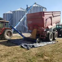 Installation de stockage de céréales de Jean-Christophe Dupuis, agriculteur à Mancey, en Saône-et-Loire