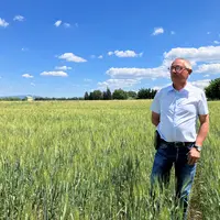 David Mouttet, producteur de blé dur dans les Bouches-du-Rhône.
