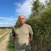 Valère Ricard, agriculteur à Saint-Fuscien (Somme)"Pour l'entretien de la clôture et pour le rang de maïs qui a été sacrifié, je touche une indemnité