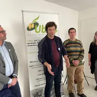 François Dubois, délégué régional Semae dans la région Centre, Florian Gamé, président d'Ubios, Jean-Pierre Bouchet, agri